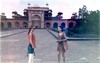 Ros & Iona at Akbar's tomb, Agra. Photo: IE.