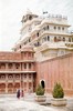 Jaipur City Palace w/ 2 people. Photo: JD.